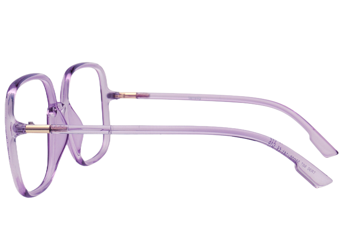 Square Purple Eyeglasses Frame - Bold & Stylish