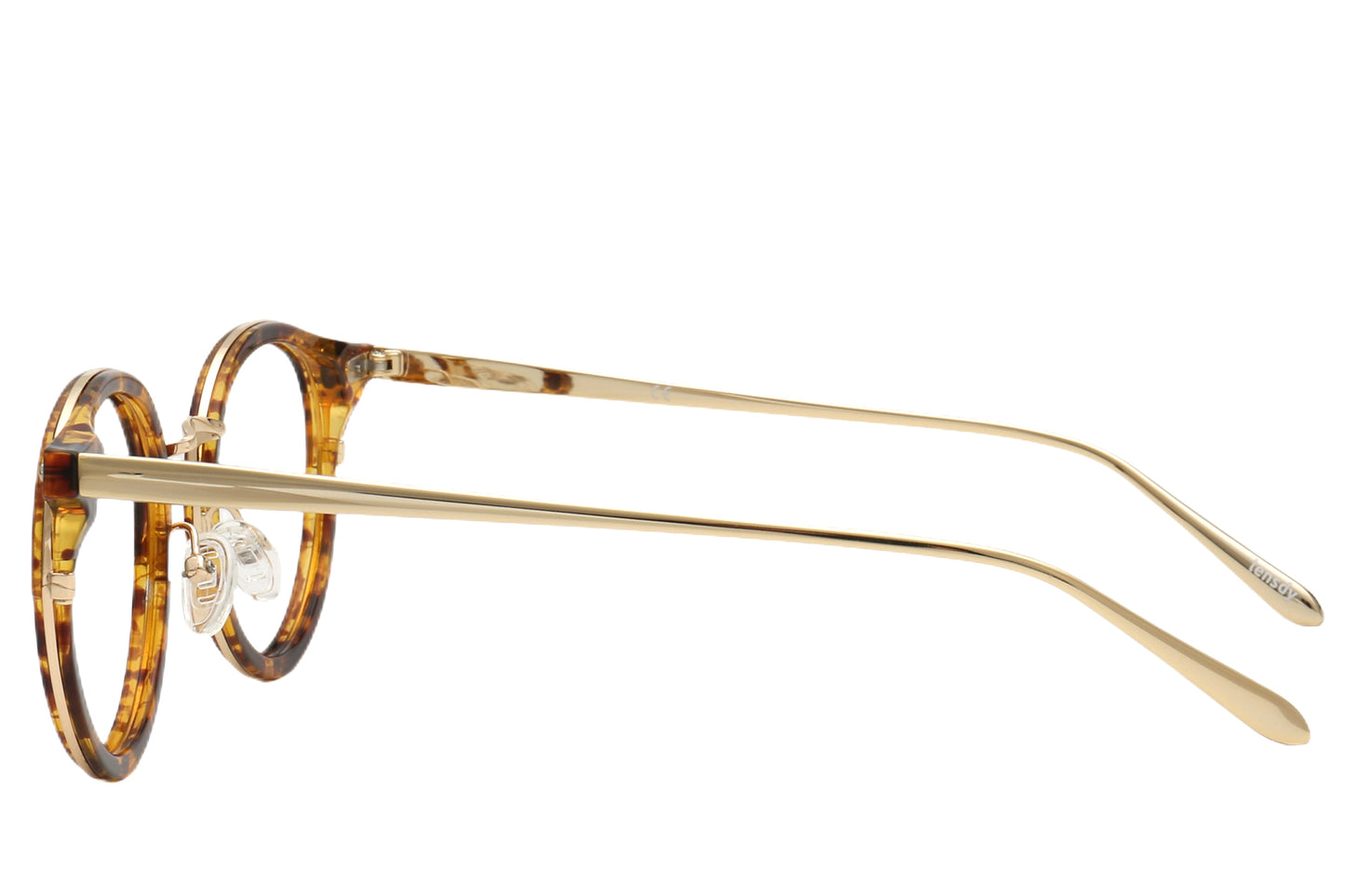 Julian Pantos Eyeglasses Frame - Chic Amber & Black