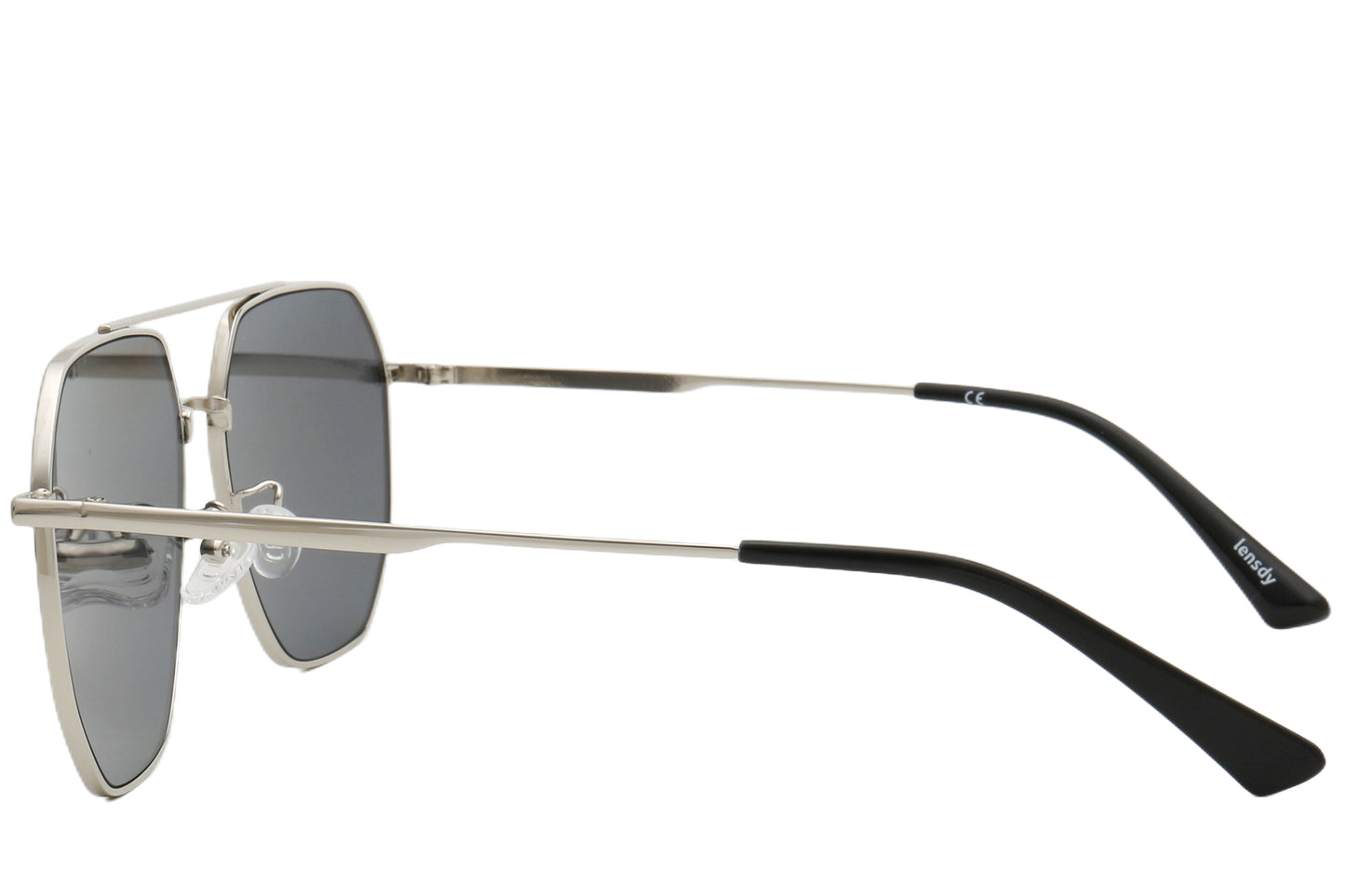 Flymaster Aviator Sunglasses - Gold Frame & Black Lenses