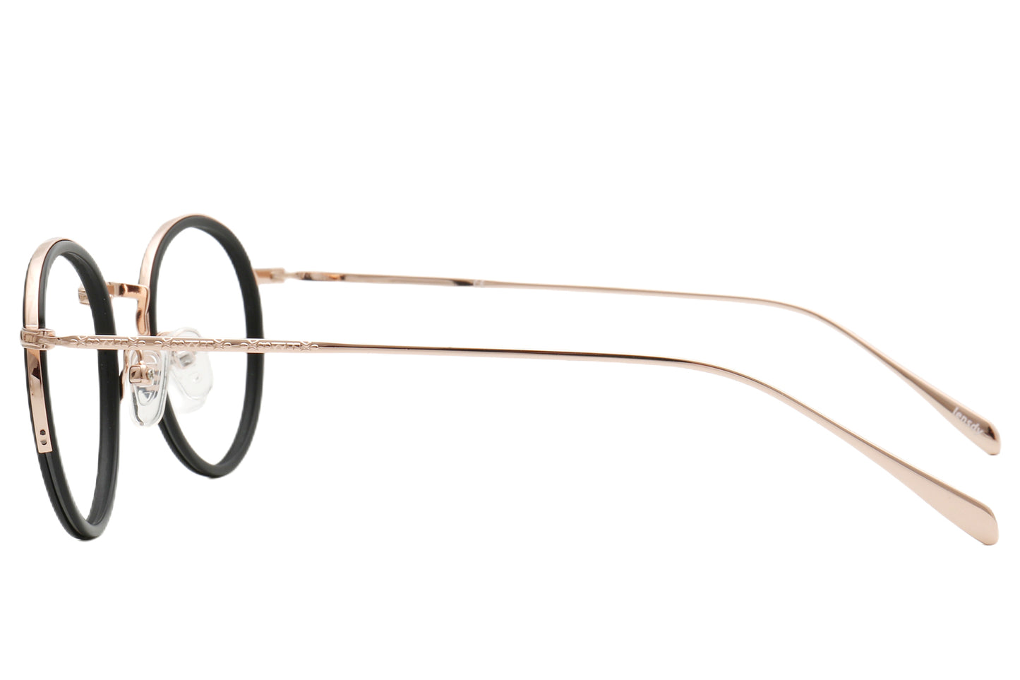 Bellevue Round Eyeglasses Frame - Pink & Black