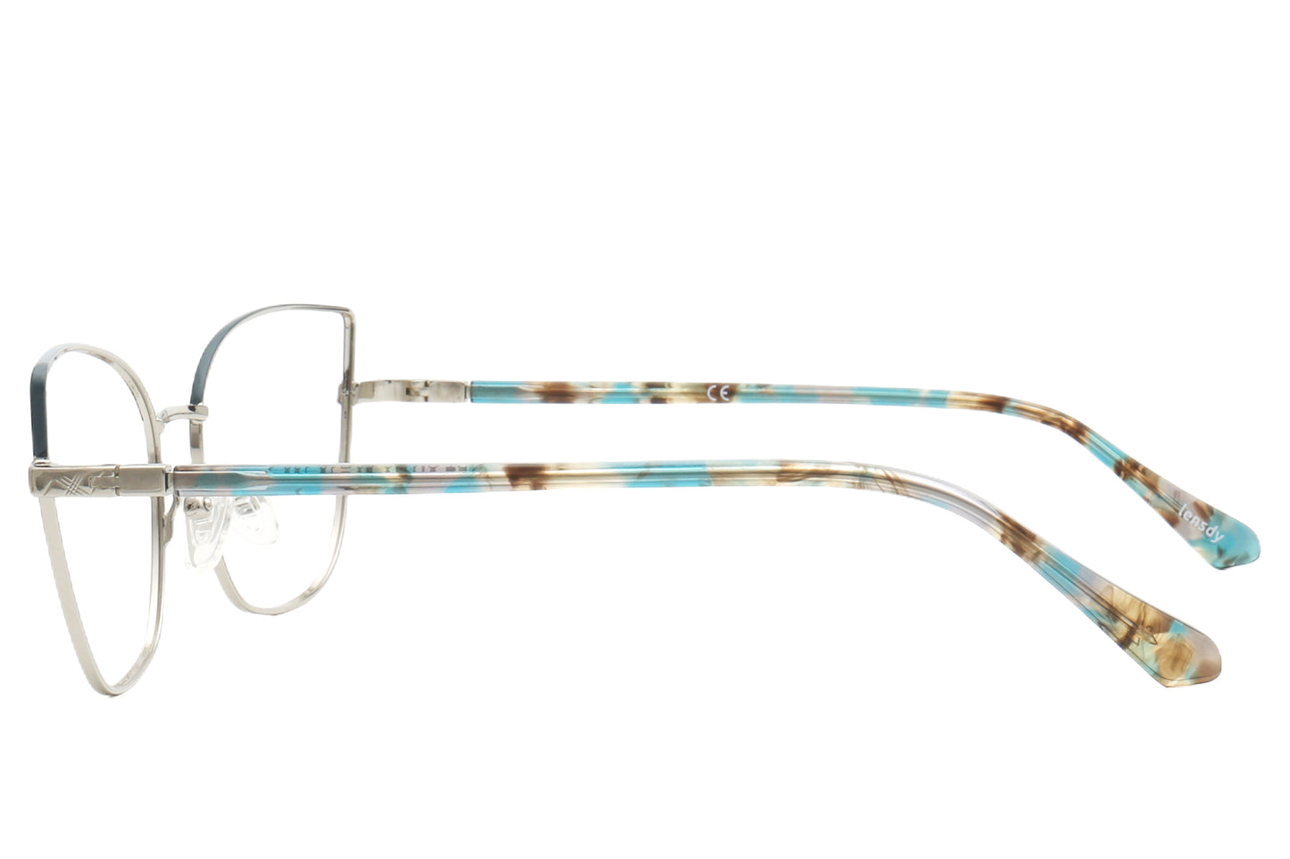 Cat-Eye Metallic Eyeglasses Frame - Lightweight & Stylish