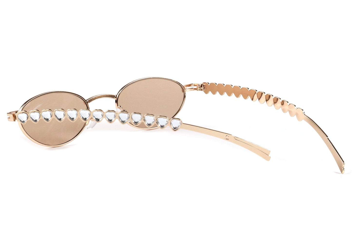 Cat-Eye Eyeglasses Frame - Rose-Tinted & Metallic Accents