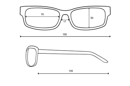 Frame dimensions (mm)