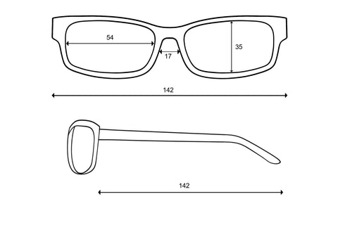 Frame dimensions (mm)