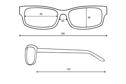 Frame dimensions (mm)