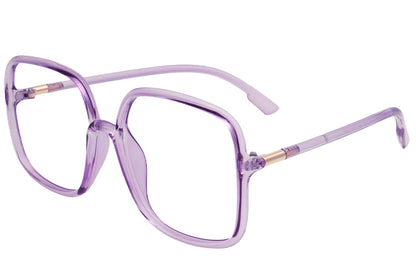 Square Purple Eyeglasses Frame - Bold & Stylish