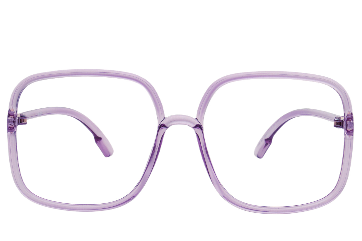 Square Purple Eyeglasses Frame - Bold & Stylish
