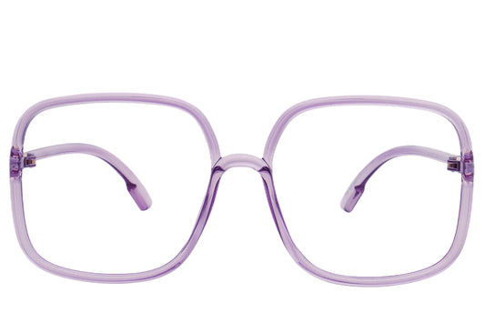 Square Purple Eyeglasses Frame - Bold & Stylish