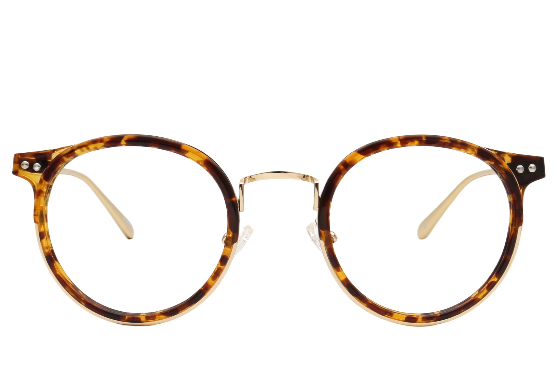 Julian Pantos Eyeglasses Frame - Chic Amber & Black