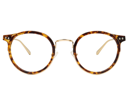Julian Pantos Eyeglasses Frame - Chic Amber & Black