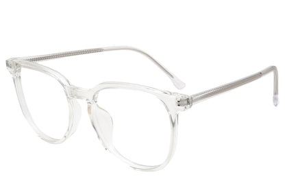 Crystal Transparent Eyeglasses Frame - Unique Metal 