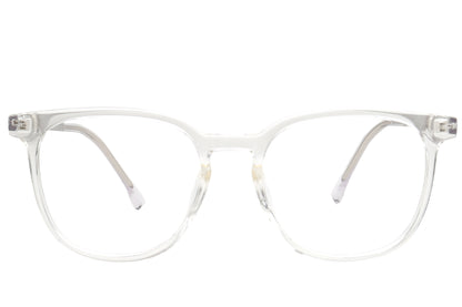 Crystal Transparent Eyeglasses Frame - Unique Metal 