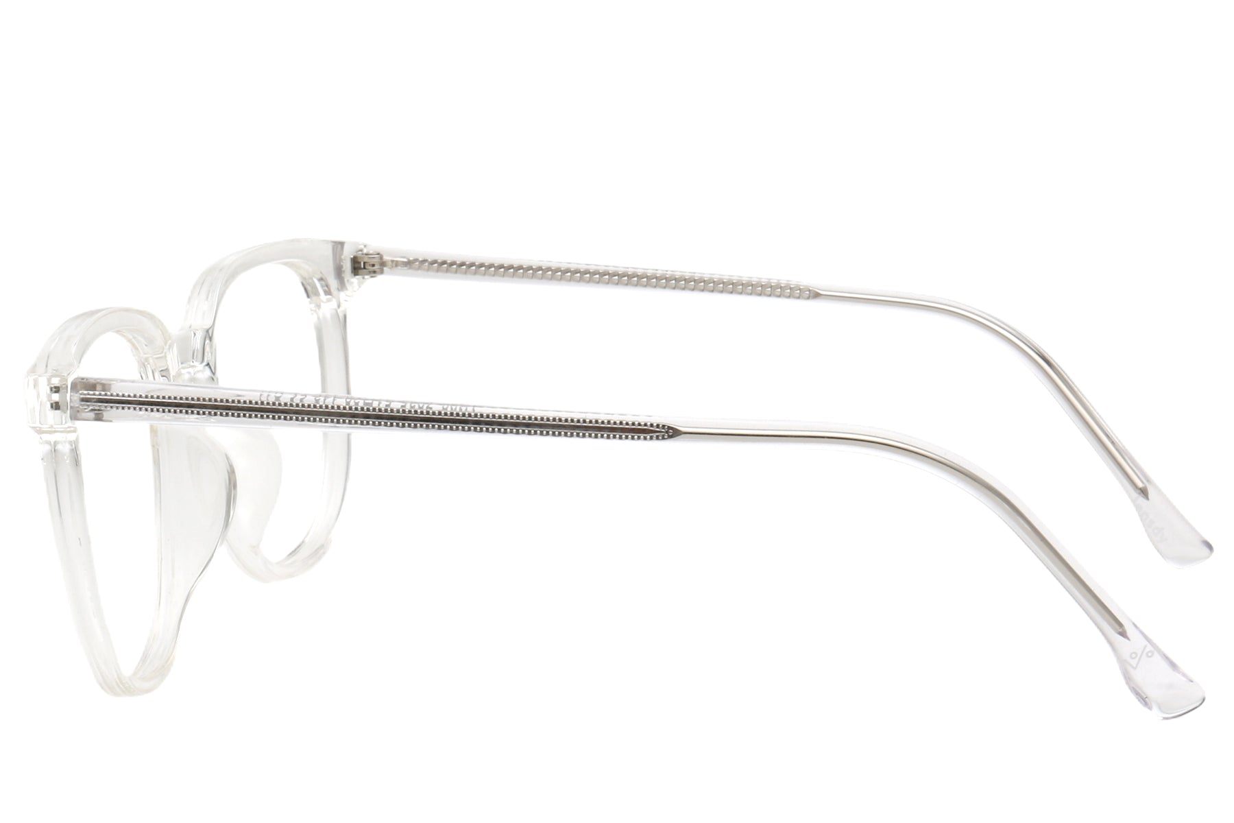 Crystal Transparent Eyeglasses Frame - Unique Metal 