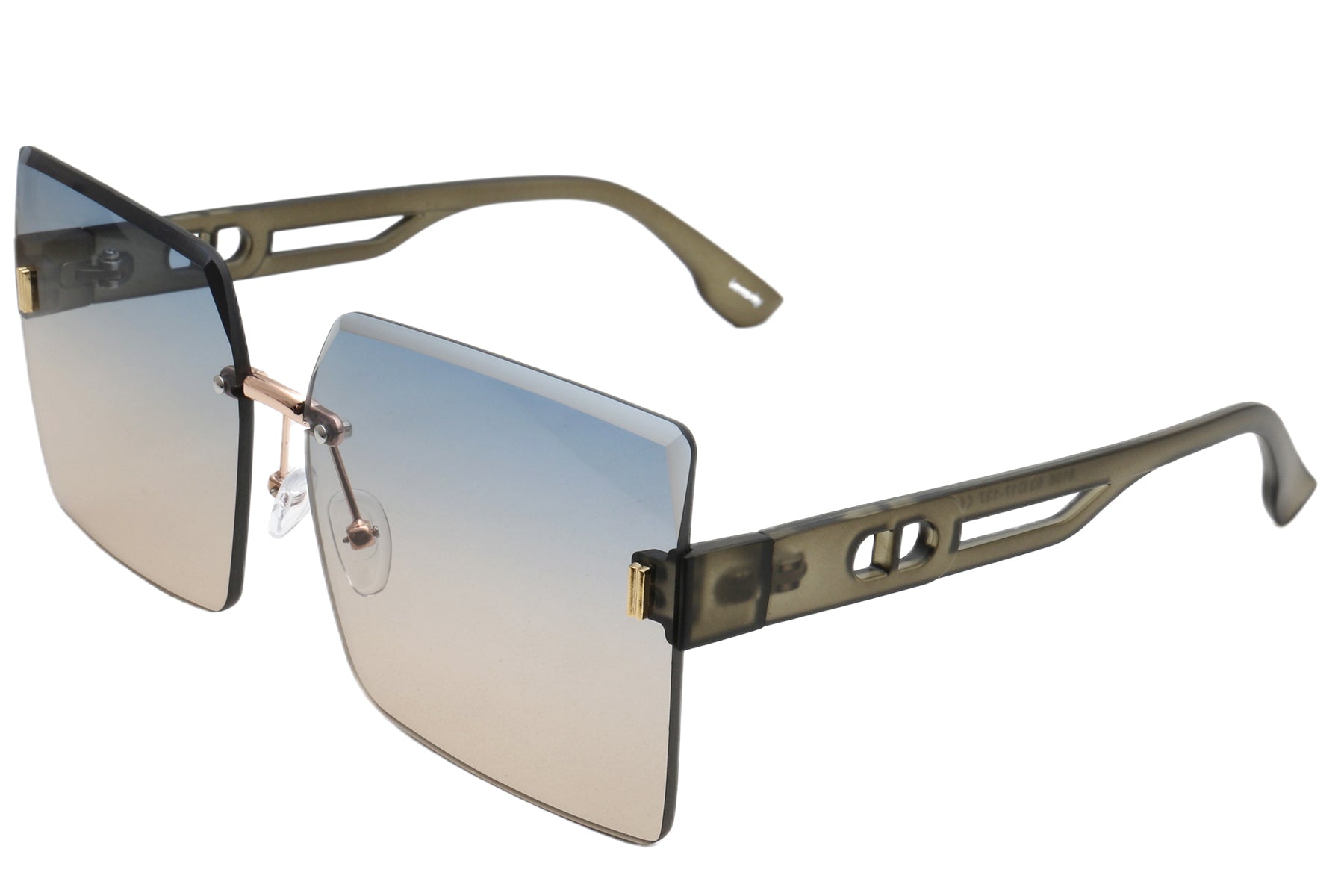 Coastal Square Sunglasses - Sunset-Inspired Gradient Lenses