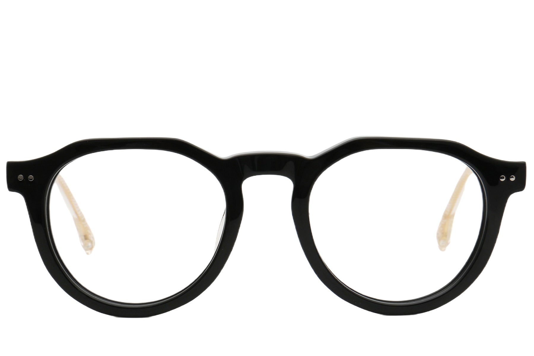 Cannes Pantos Eyeglasses Frame - Black | Lensdy