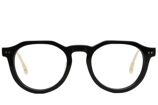 Cannes Pantos Eyeglasses Frame - Black | Lensdy