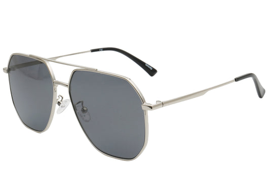 Flymaster Aviator Sunglasses - Gold Frame & Black Lenses