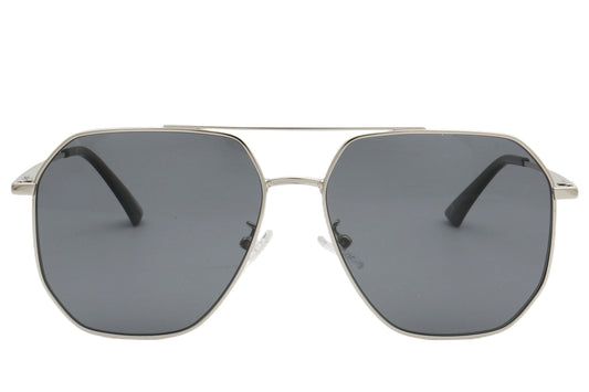 Flymaster Aviator Sunglasses - Gold Frame & Black Lenses