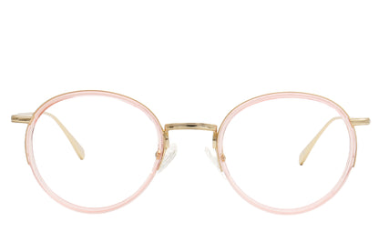 Bellevue Round Eyeglasses Frame - Pink & Black
