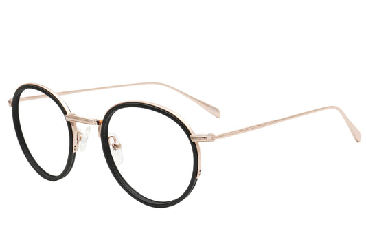 Bellevue Round Eyeglasses Frame - Pink & Black