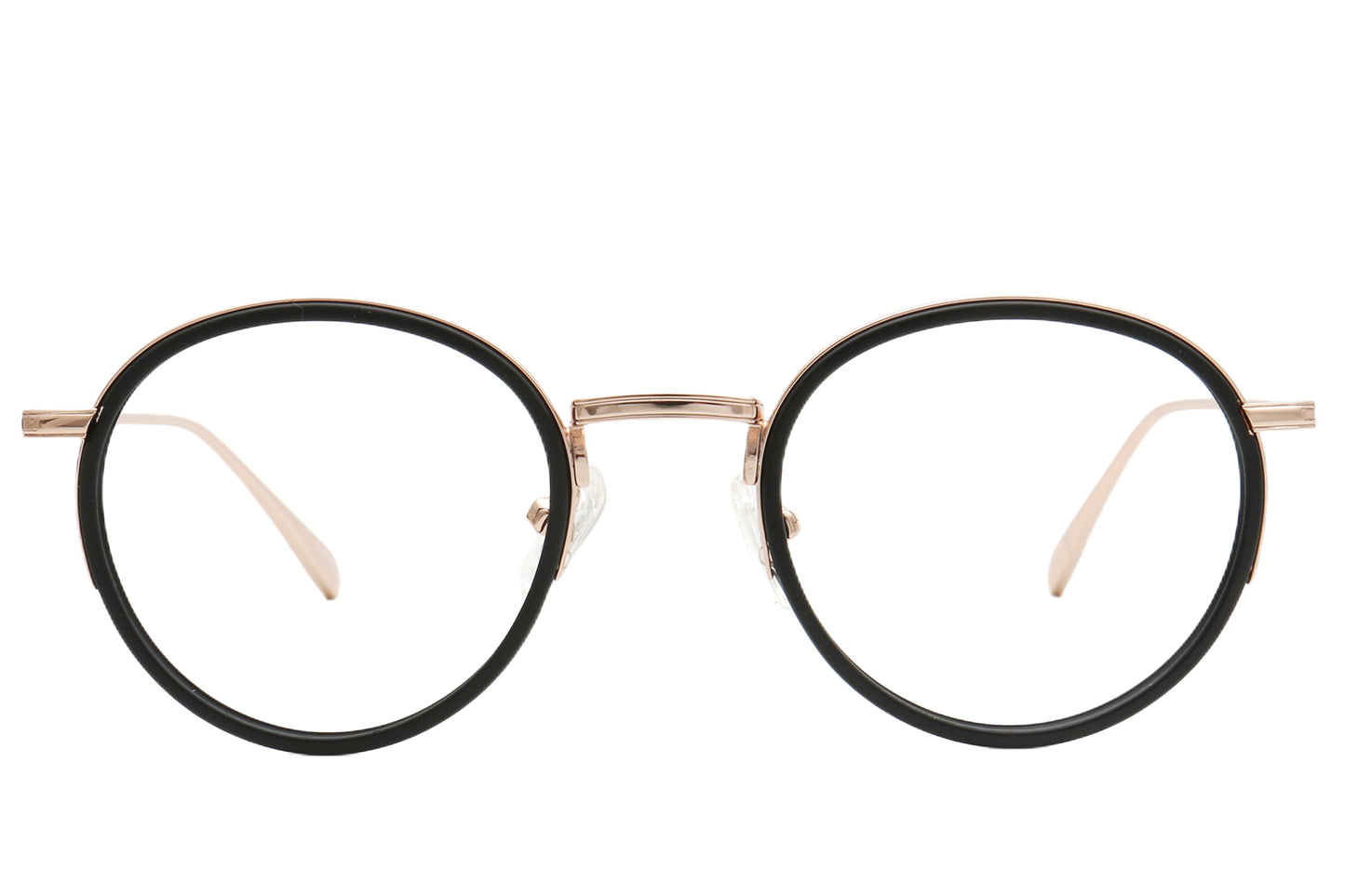 Bellevue Round Eyeglasses Frame - Pink & Black