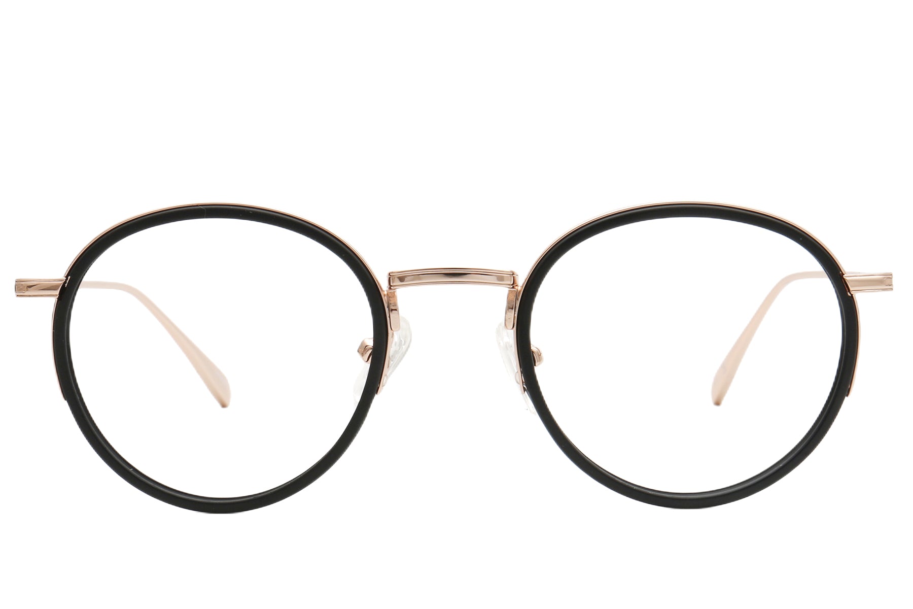 Bellevue Round Eyeglasses Frame - Pink & Black