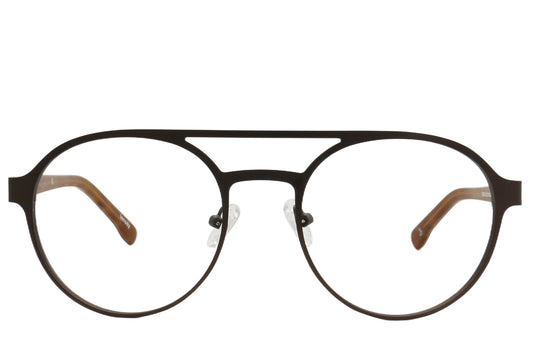 Eric Circular Eyeglasses Frame - Metal & Acetate Blend 
