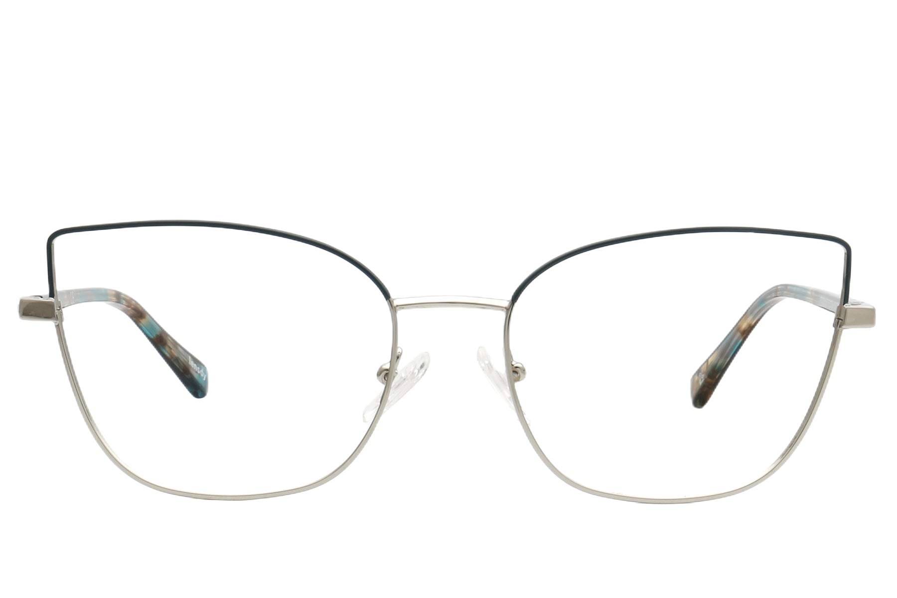 Cat-Eye Metallic Eyeglasses Frame - Lightweight & Stylish