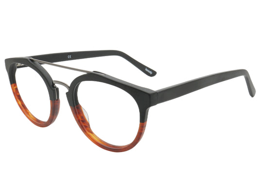 Lava Eyeglasses Frame - Black & Mottled Design 