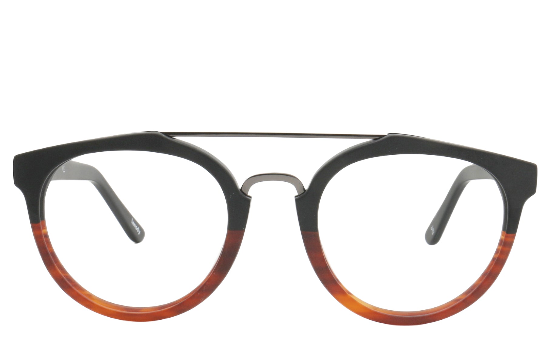 Lava Eyeglasses Frame - Black & Mottled Design 