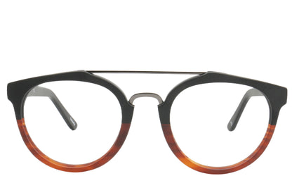 Lava Eyeglasses Frame - Black & Mottled Design 