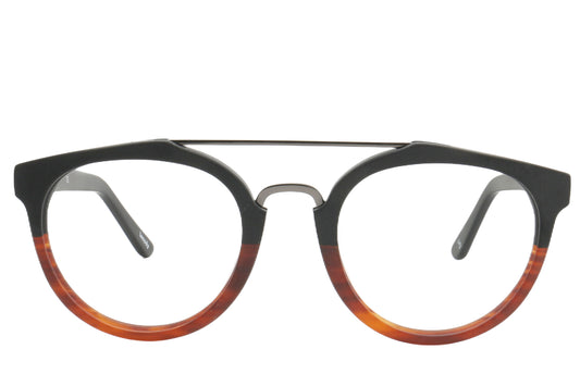 Lava Eyeglasses Frame - Black & Mottled Design 
