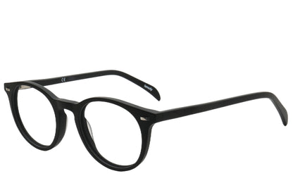 Log Pantos Eyeglasses Frame - Retro Style in Black