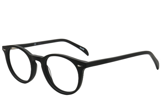 Log Pantos Eyeglasses Frame - Retro Style in Black