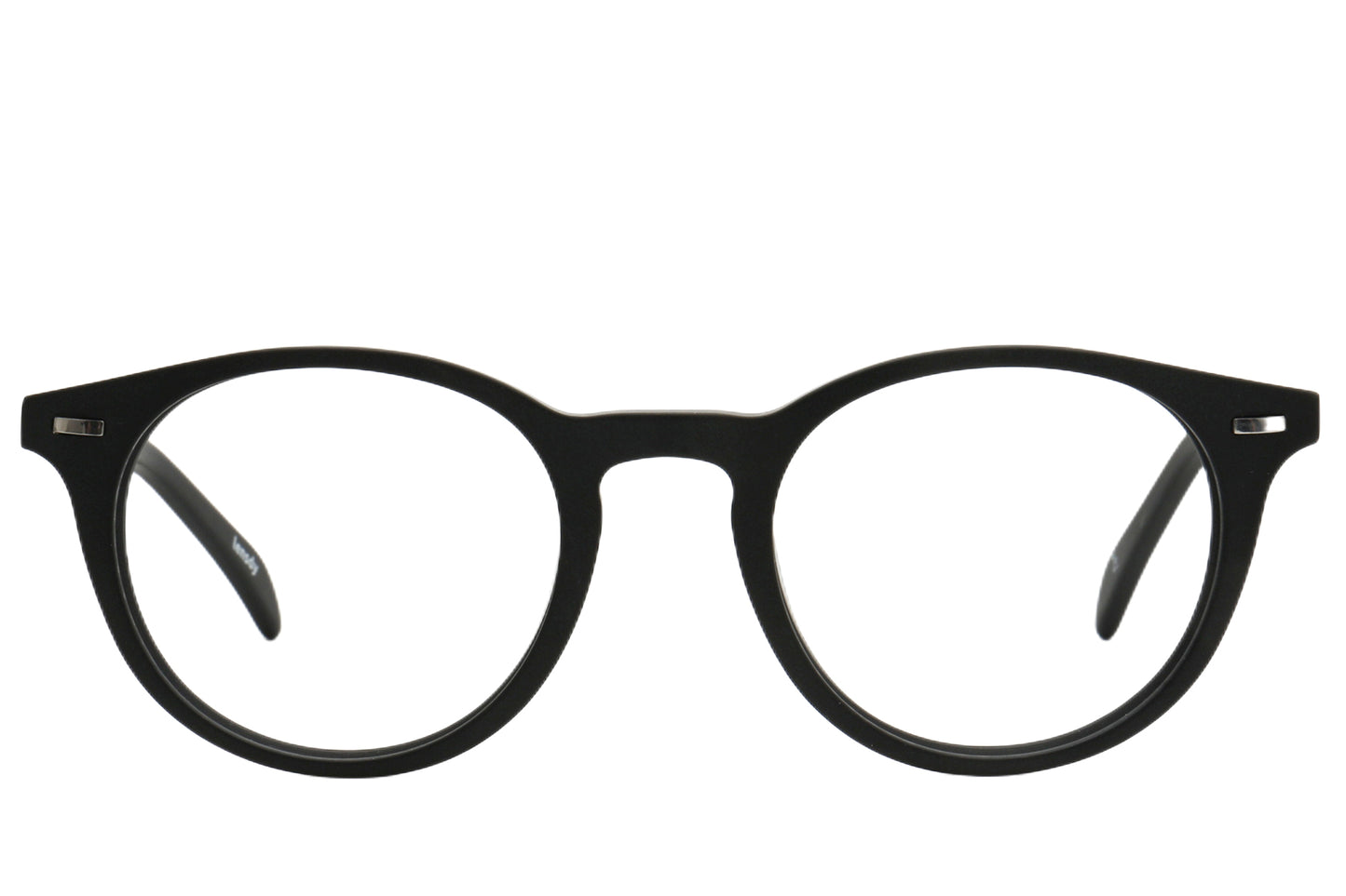 Log Pantos Eyeglasses Frame - Retro Style in Black