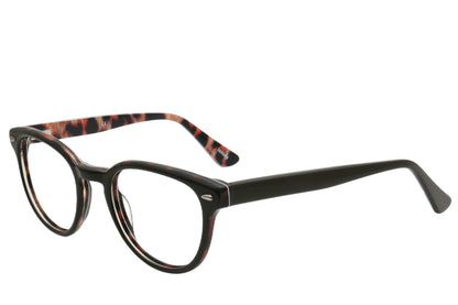 Doppler Acetate Eyeglasses Frame - Black & Caramel