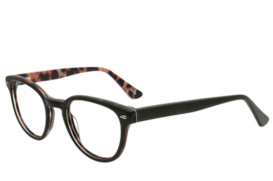 Doppler Acetate Eyeglasses Frame - Black & Caramel