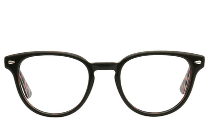 Doppler Acetate Eyeglasses Frame - Black & Caramel