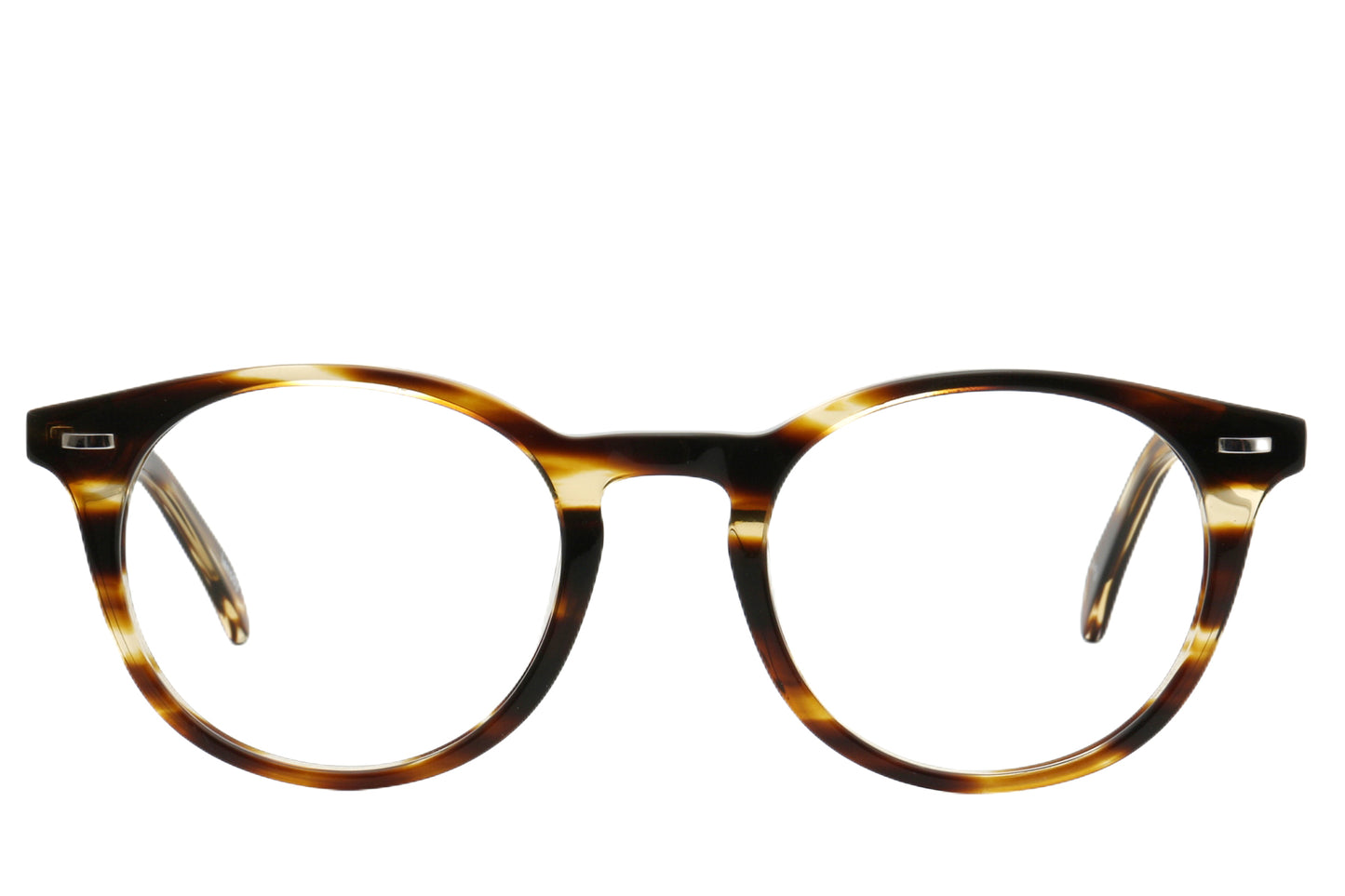 Log Pantos Eyeglasses Frame - Retro Style in Black