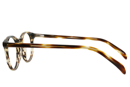 Log Pantos Eyeglasses Frame - Retro Style in Black