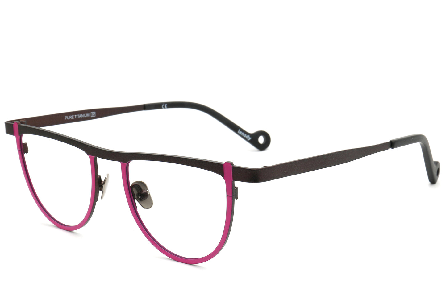 Bomb Semi-Circle Titanium Eyeglasses Frame - Bold & Stylish