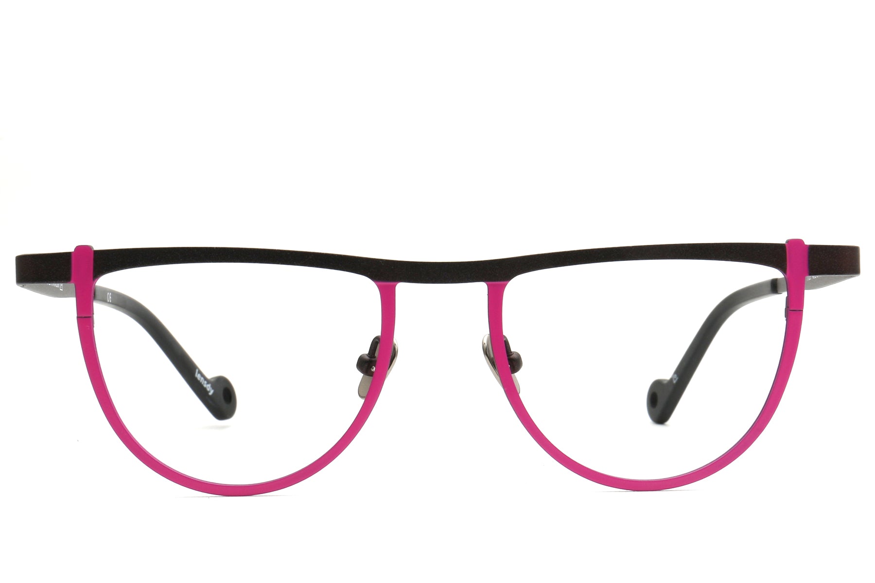 Bomb Semi-Circle Titanium Eyeglasses Frame - Bold & Stylish