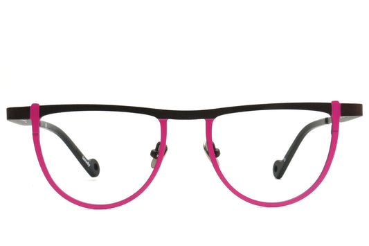 Bomb Semi-Circle Titanium Eyeglasses Frame - Bold & Stylish
