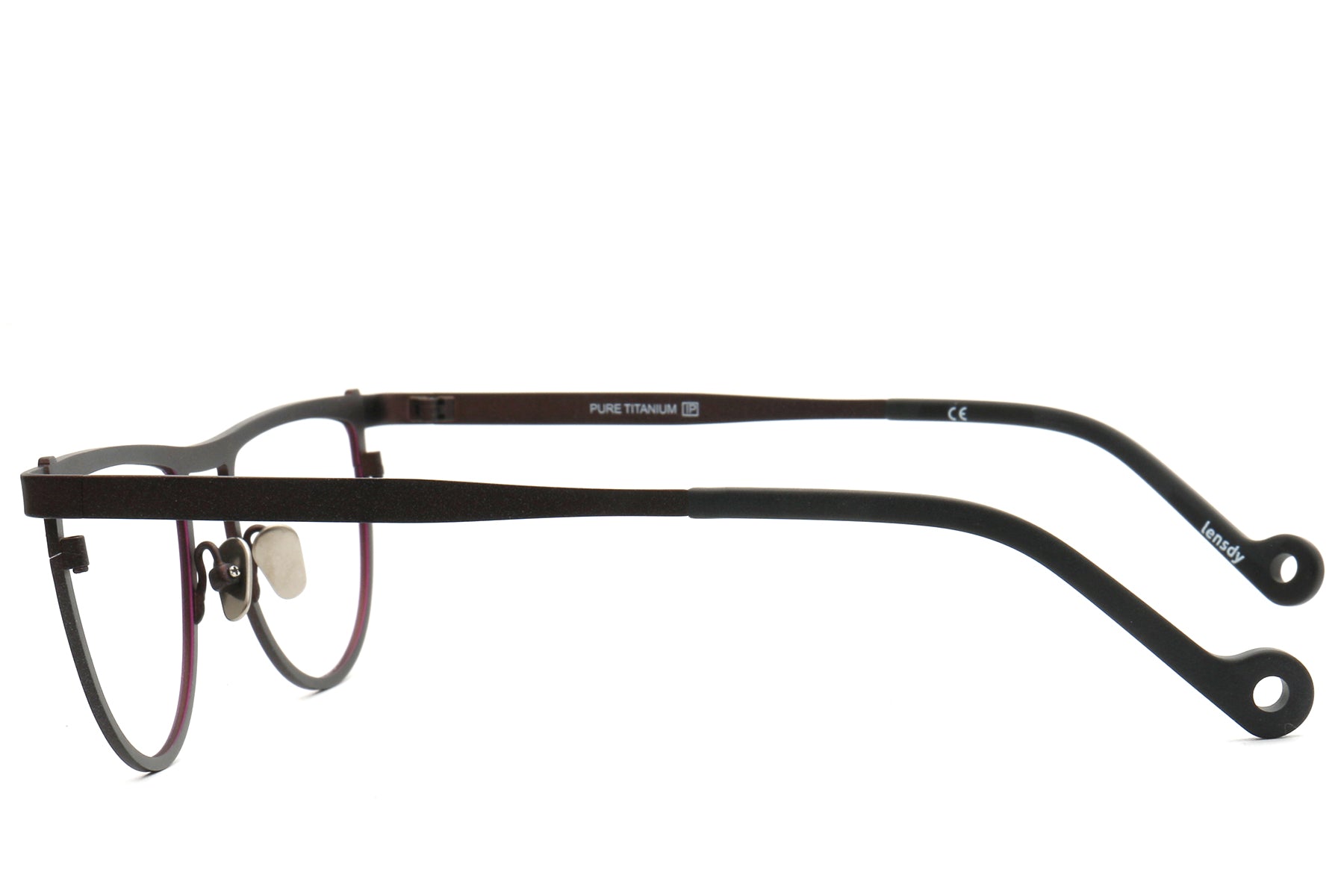Bomb Semi-Circle Titanium Eyeglasses Frame - Bold & Stylish