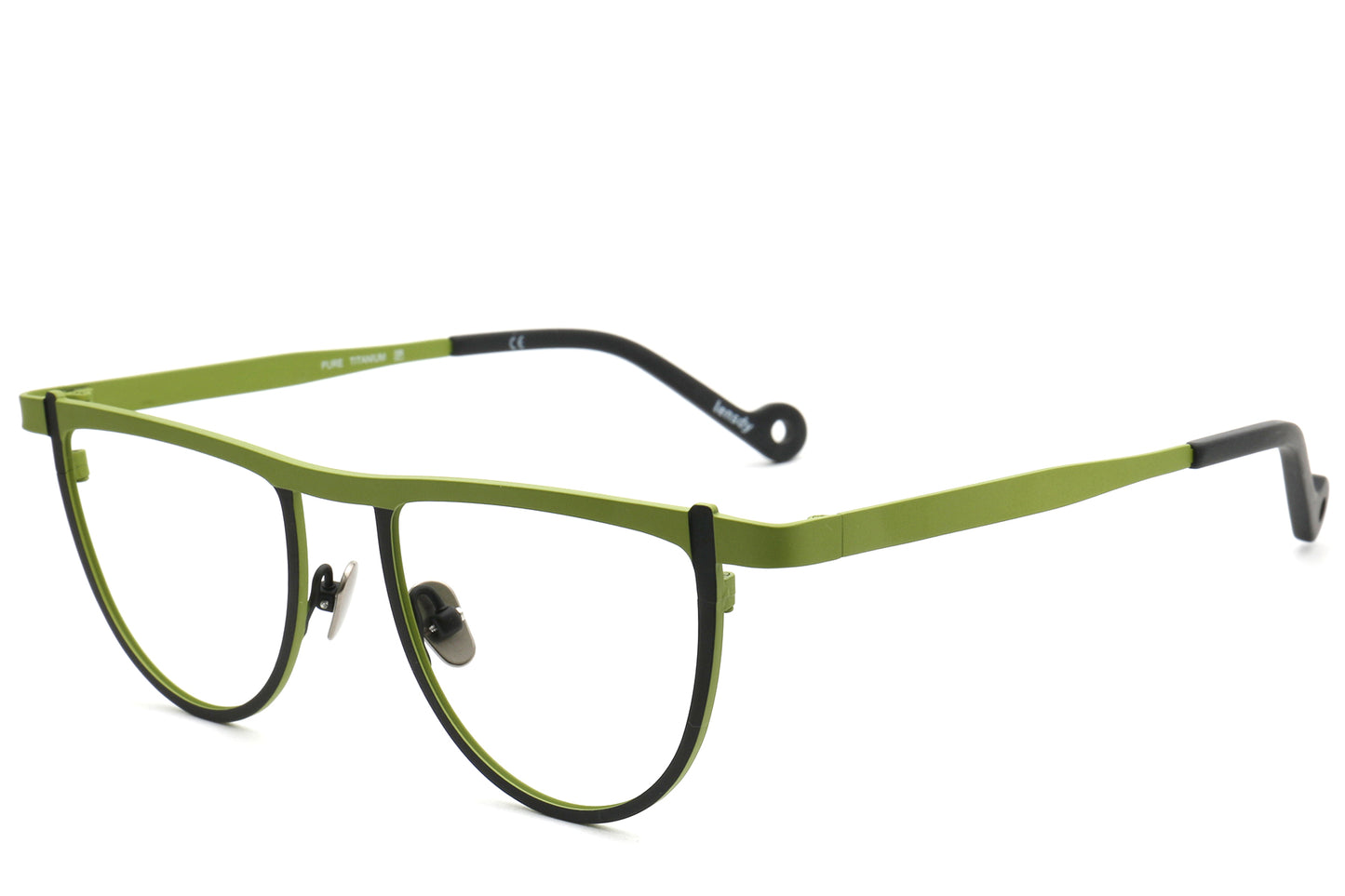 Bomb Semi-Circle Titanium Eyeglasses Frame - Bold & Stylish