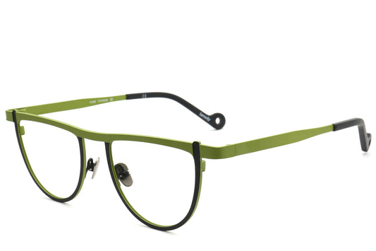 Bomb Semi-Circle Titanium Eyeglasses Frame - Bold & Stylish
