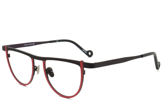 Bomb Semi-Circle Titanium Eyeglasses Frame - Bold & Stylish