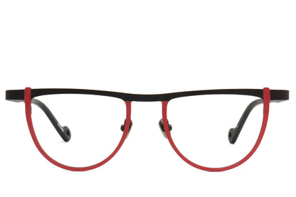Bomb Semi-Circle Titanium Eyeglasses Frame - Bold & Stylish