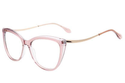 Cat-Eye Eyeglasses Frame - Bold Acetate & Metal Design
