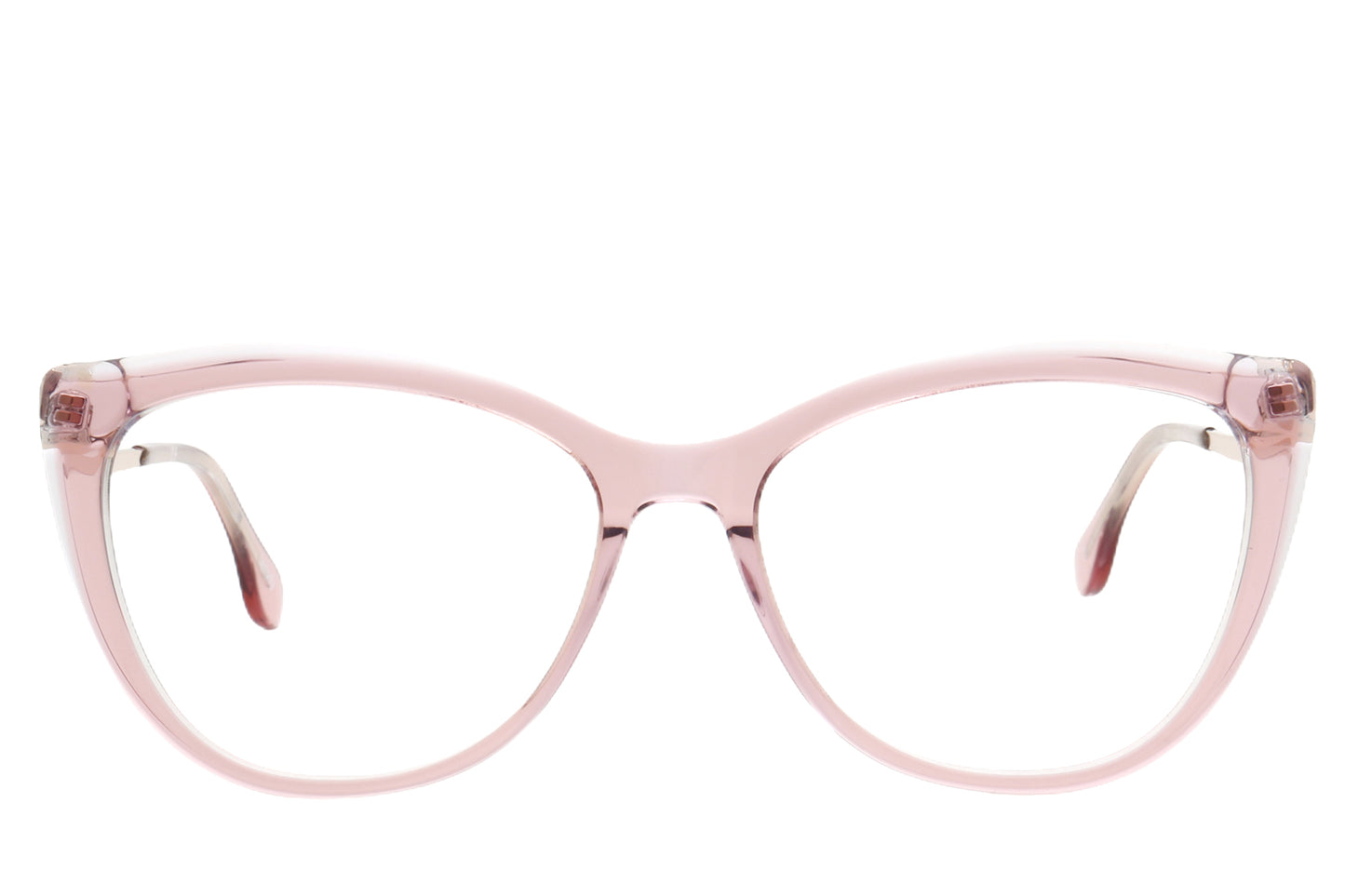 Cat-Eye Eyeglasses Frame - Bold Acetate & Metal Design